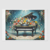 Klavier und Blume: eine Freude-Symphonie für Ewigk Seidenpapier (Vorderseite)