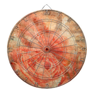 Klavier und Geige mit Musiknoten und Rose Dartscheibe