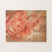 Klavier und Geige mit Musiknoten und Rose Puzzle (Horizontal)