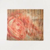 Klavier und Geige mit Musiknoten und Rose Wandteppich (Vorderseite (Horizontal))