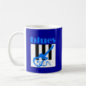 Klavier- und Gitarren-Blues Kaffeetasse (Links)