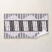 Klavier und Musik 2 Badhandtuch Set (Handtuch)