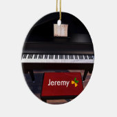 Klavier und Roter Klaviersaal, Weihnachtsgeschenk Keramik Ornament (Rechts)
