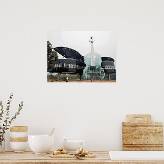 Klavier- und Violinhaus Poster (Küche)