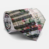 Klavier Vintage florale Krawatte (Gerollt)