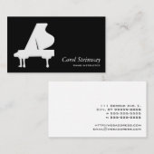 Klavier Visitenkarte (Vorne/Hinten)