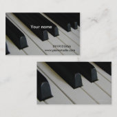 Klavier Visitenkarte (Vorne/Hinten)