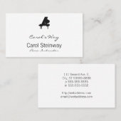 Klavier Visitenkarte (Vorne/Hinten)