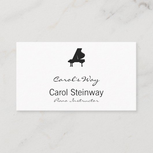 Klavier Visitenkarte (Vorderseite)