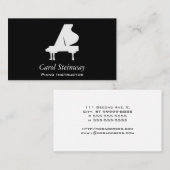 Klavier Visitenkarte (Vorne/Hinten)