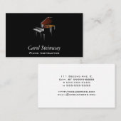 Klavier Visitenkarte (Vorne/Hinten)