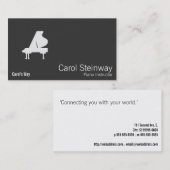 Klavier Visitenkarte (Vorne/Hinten)