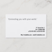 Klavier Visitenkarte (Rückseite)