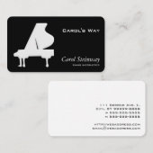 Klavier Visitenkarte (Vorne/Hinten)