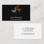 Klavier Visitenkarte (Vorne/Hinten)