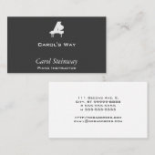 Klavier Visitenkarte (Vorne/Hinten)