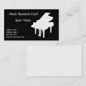 Klavier-Visitenkarte B&W Visitenkarte (Vorne/Hinten)