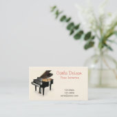 Klavier-Visitenkarte Visitenkarte (Stehend Vorderseite)