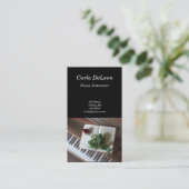 Klavier-Visitenkarte Visitenkarte (Stehend Vorderseite)
