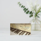 Klavier-Visitenkarte Visitenkarte (Stehend Vorderseite)