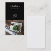 Klavier-Visitenkarte Visitenkarte (Vorne/Hinten)