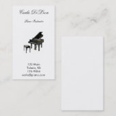 Klavier-Visitenkarte Visitenkarte (Vorne/Hinten)