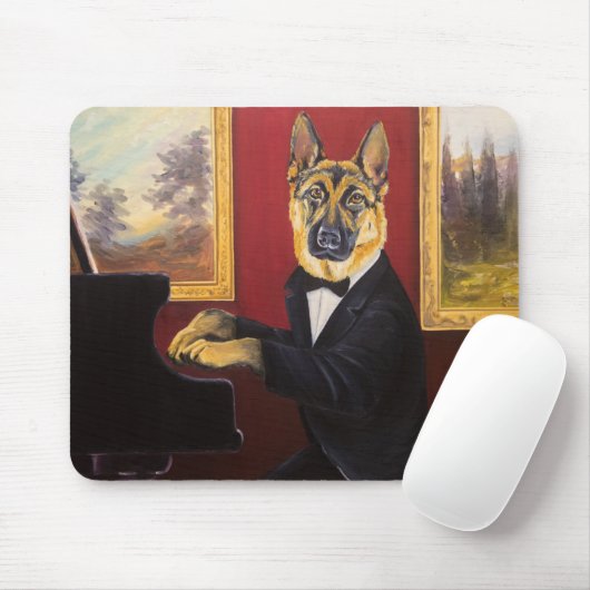 Klavier-Walzer des Schäferhund-| Mousepad (Mit Mouse)