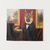 Klavier-Walzer des Schäferhund-| Wandteppich (Vorderseite (Horizontal))