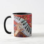 Klavier-Wecker-Tasse Tasse (Links)