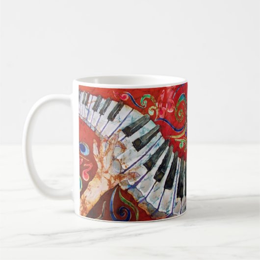 Klavier-Wecker-Tasse Tasse (Links)