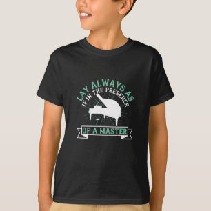 Klavier - wenn in Gegenwart eines Kapitäns T-Shirt