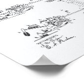 Klavieraktion 1886 Weißbuch zum Thema Patentkunst Poster (Ecke)