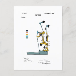 Klavieraktion - Patent Max Steinert - gefärbt Postkarte