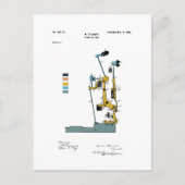 Klavieraktion - Patent Max Steinert - gefärbt Postkarte (Vorderseite)