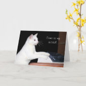 Klavierbesprechung Karte (Gelbe Blume)