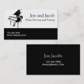 Klavierbewegungs- und Tuningbewegungen - Musikrepa Visitenkarte (Vorne/Hinten)