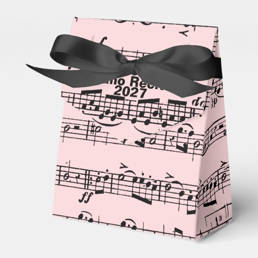 Klavierblatt Musik für "Erwägungsgrund Gefälligkei Geschenkschachtel (Vorderseite)