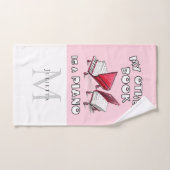 🎶 Klavierbücher über Monogram-Künstlerische Musik Handtuch (Handtuch)