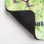 Klavierbücher über Räder Limone künstlerische Tran Mousepad (Ecke)