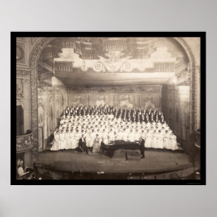 Klavierchor Milwaukee Foto 1906 Poster