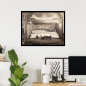 Klavierchor Milwaukee Foto 1906 Poster (Heimbüro)