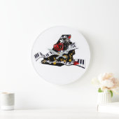 Klavierdesign Musik Decke Wall Clock Juleez Große Wanduhr (Zuhause)