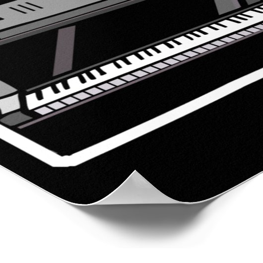 Klavierdesign Poster (Ecke)