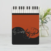 Klaviereinladung Einladung (Stehend Vorderseite)