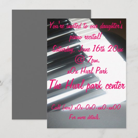 KlavierErwägung Einladung (Vorne/Hinten)