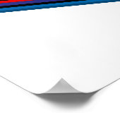 Klavierfarbige Tastatur Poster (Ecke)