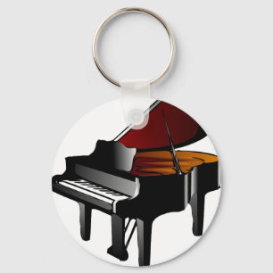Klavierglanzschwarz Schlüsselanhänger