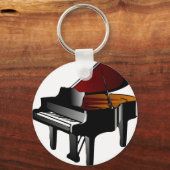 Klavierglanzschwarz Schlüsselanhänger (Vorderseite)