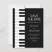 Klavierhochzeit Save The Date (Vorderseite)
