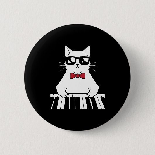 Klavierkatze Button (Vorderseite)
